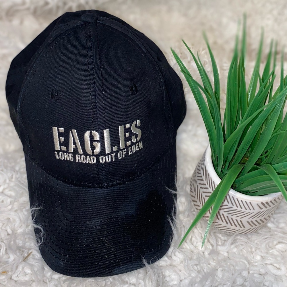 50%offw❤️ EAGLES Long Road Out Of Eden Tour 2008 black cap Triumph